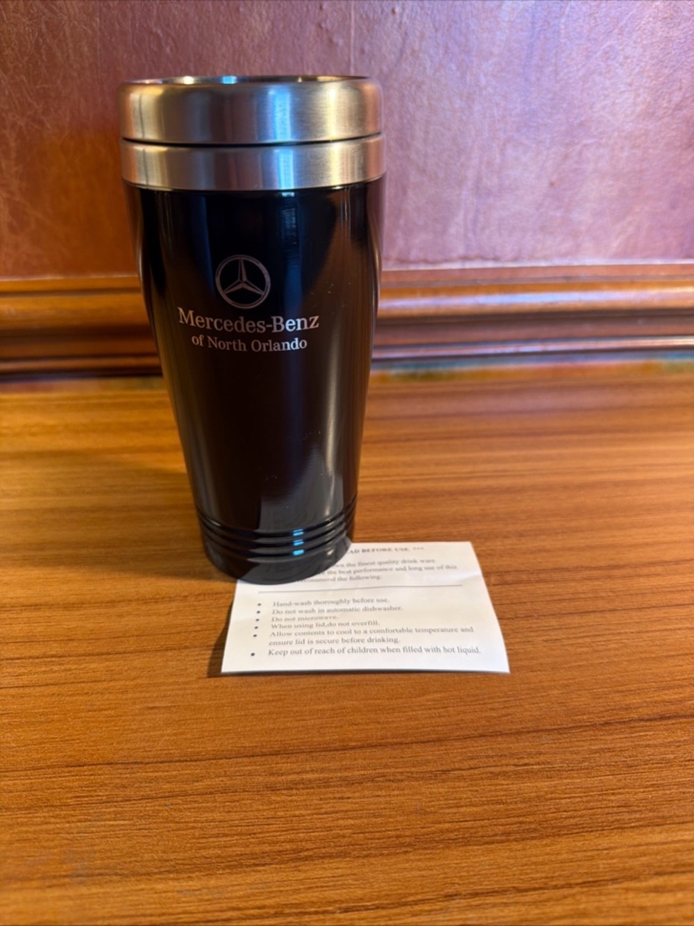 Original Mercedes-Benz To Go Cup Black With Lid Engraved New
